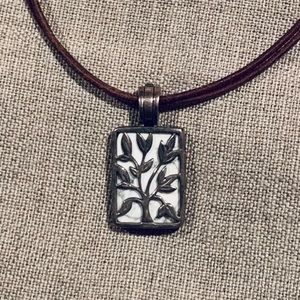 Silpada .925 Sterling Silver Live-Laugh-Love, Tree of Life Pendant Only